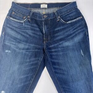 ABLE The Slouch‎ Womens Distressed Boyfriend Jeans Dark Wash Sz 26